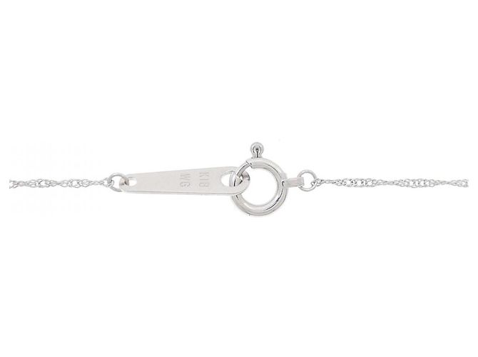Autre Marque Au750 Diamond Necklace Silvery - view 5