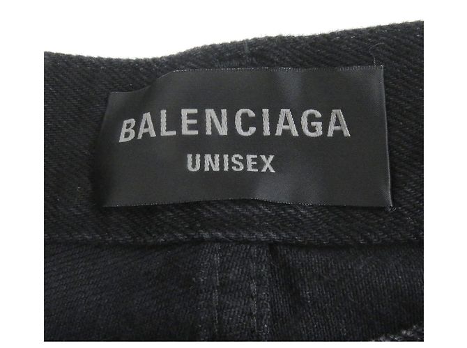 Everyday Pantalones de denim de algodón Super Destroy de Balenciaga Negro - vista 5