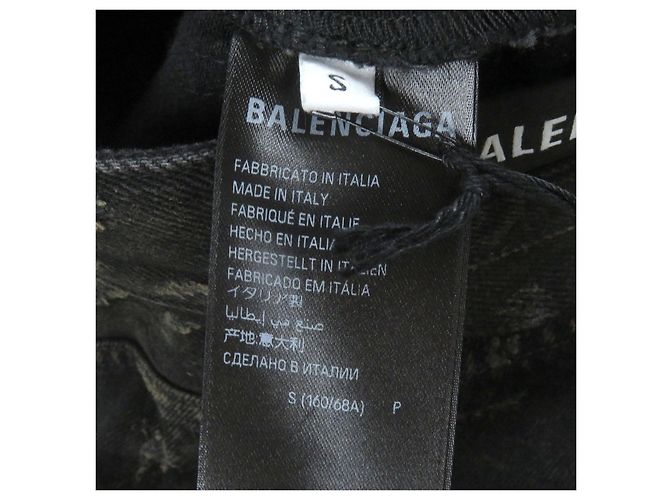 Everyday Pantalones de denim de algodón Super Destroy de Balenciaga Negro - vista 6