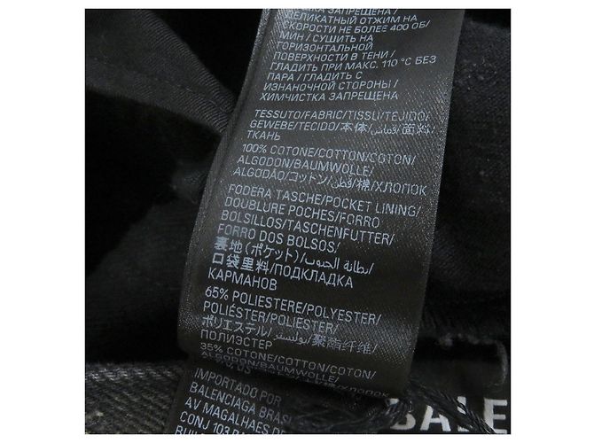 Everyday Pantalones de denim de algodón Super Destroy de Balenciaga Negro - vista 7