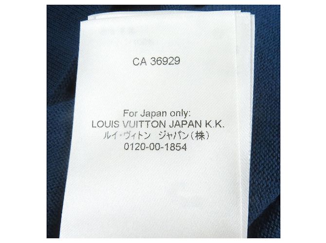 Camiseta de algodón de manga corta de punto Louis Vuitton Azul - vista 9