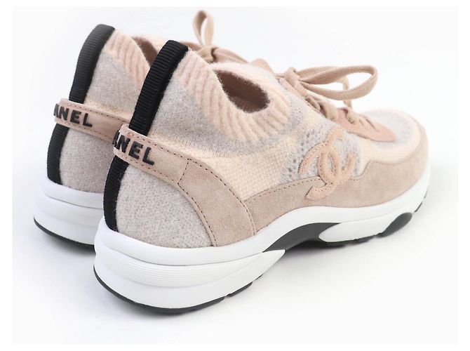 Timeless Zapatillas de punto COCO Mark de Chanel Rosa - vista 3