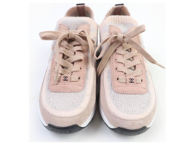 Timeless Zapatillas de punto COCO Mark de Chanel Rosa - vista 4