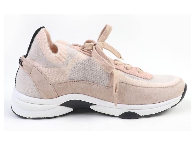 Timeless Zapatillas de punto COCO Mark de Chanel Rosa - vista 6