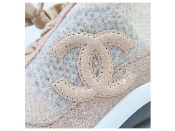 Timeless Zapatillas de punto COCO Mark de Chanel Rosa - vista 9