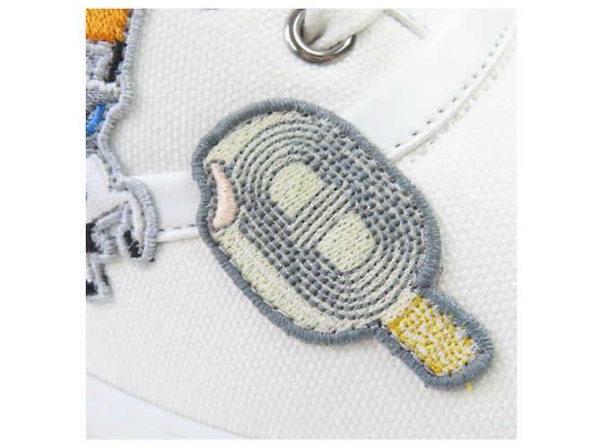 Tênis de lona bordados Innocent da Hermès Branco - vista 10