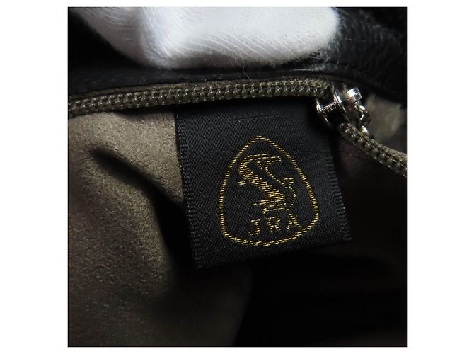 Autre Marque Borsa a mano 2 in 1 in pelle di coccodrillo Beaugrand Nero - vista 15