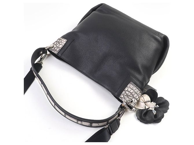 Autre Marque Borsa a mano 2 in 1 in pelle di coccodrillo Beaugrand Nero - vista 6