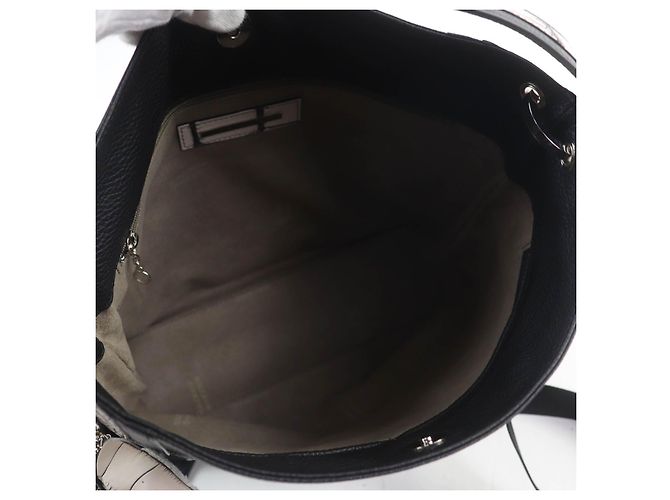 Autre Marque Borsa a mano 2 in 1 in pelle di coccodrillo Beaugrand Nero - vista 9