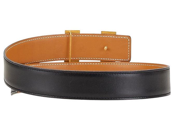 Cinturón Constance de Box Calf de Hermès Negro - vista 3