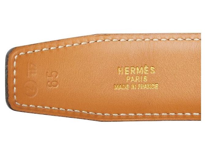 Cinturón Constance de Box Calf de Hermès Negro - vista 5