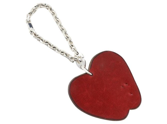 Charm in pelle con motivo Ringo di Hermès Rosso - vista 2