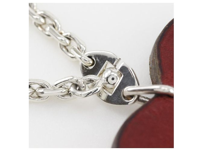 Charm in pelle con motivo Ringo di Hermès Rosso - vista 3