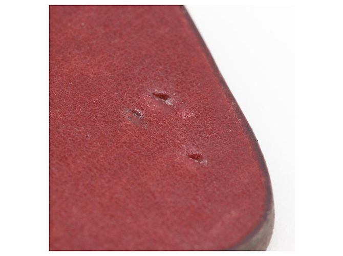 Charm in pelle con motivo Ringo di Hermès Rosso - vista 6