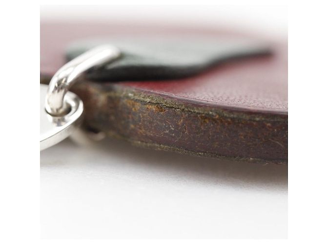Charm in pelle con motivo Ringo di Hermès Rosso - vista 7