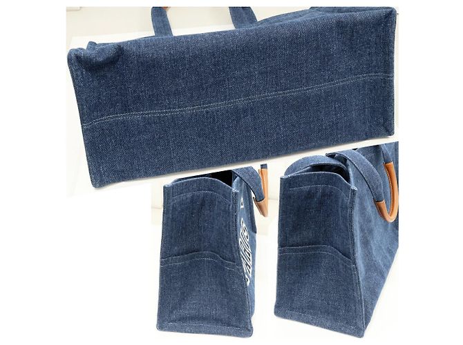 Céline Borsa Cabas in Denim Celine 2 in 1 Blu - vista 5