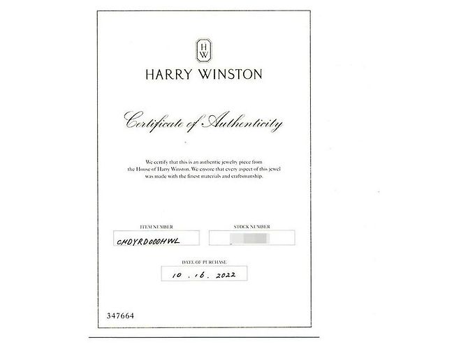 Pendente in diamante HW in oro giallo 18K Harry Winston D'oro - vista 8