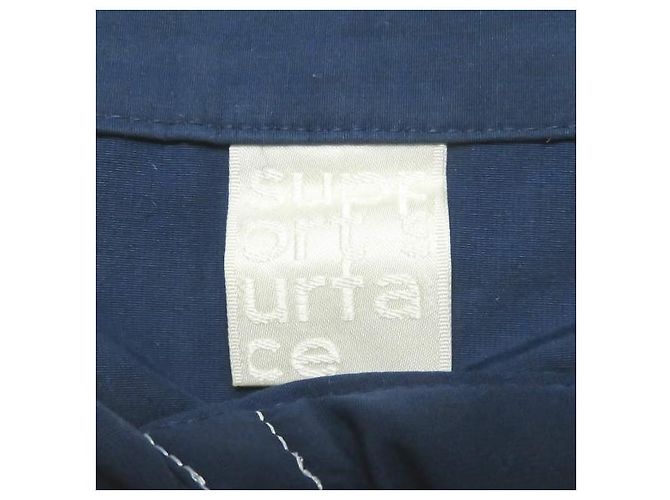 Autre Marque Falda cruzada de poliéster y algodón Azul - vista 3