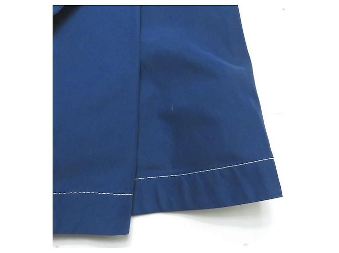 Autre Marque Falda cruzada de poliéster y algodón Azul - vista 9