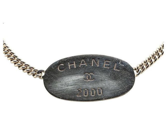 Timeless Collana con etichetta ovale di Chanel Argento - vista 2