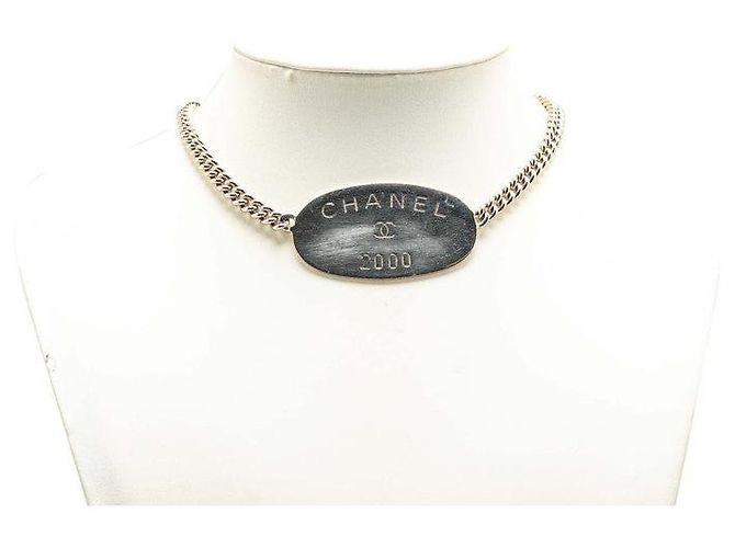 Timeless Collana con etichetta ovale di Chanel Argento - vista 6