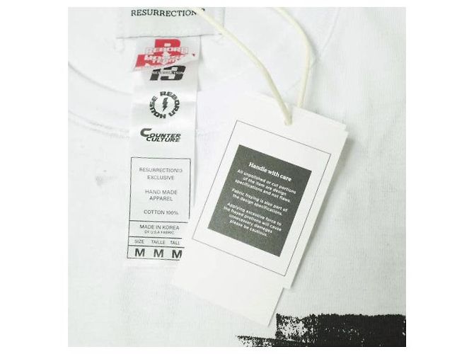 Autre Marque Camiseta pintada Resurrection13 Camiseta de algodón Blanco - vista 3