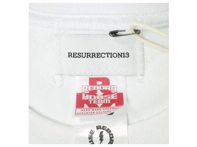 Autre Marque Camiseta pintada Resurrection13 Camiseta de algodón Blanco - vista 4