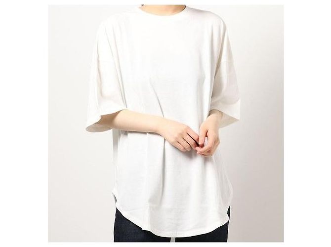 Autre Marque Camiseta A4A 40s Strong Twist Cotton Round Hem Blanco - vista 3