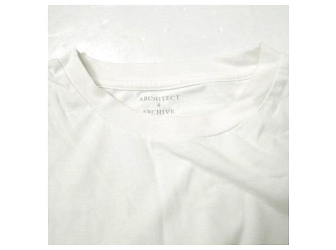 Autre Marque Camiseta A4A 40s Strong Twist Cotton Round Hem Blanco - vista 4