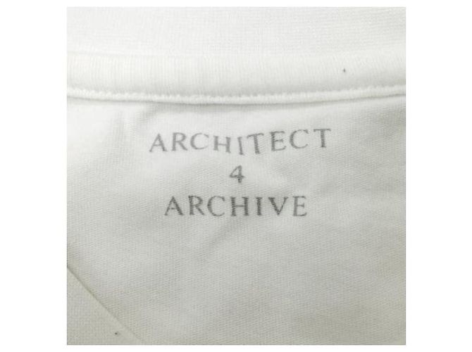 Autre Marque Camiseta A4A 40s Strong Twist Cotton Round Hem Blanco - vista 7