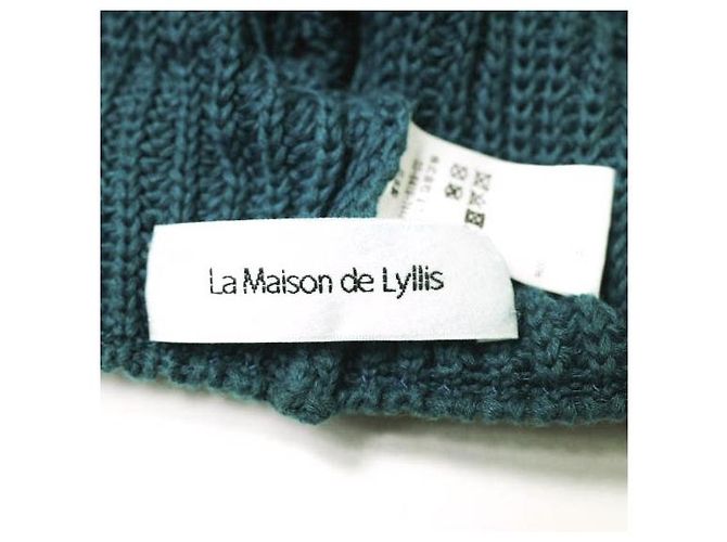 Autre Marque La Maison de Lyllis MUSU Berretto in Cotone Verde - vista 8
