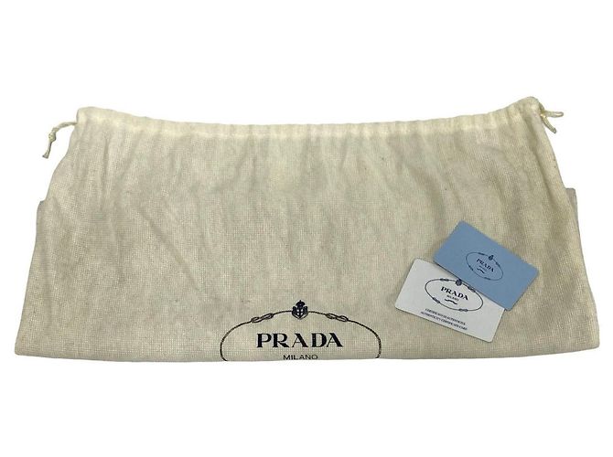 Tote Sac cabas en toile avec logo Triangle Prada Noir - vue 10
