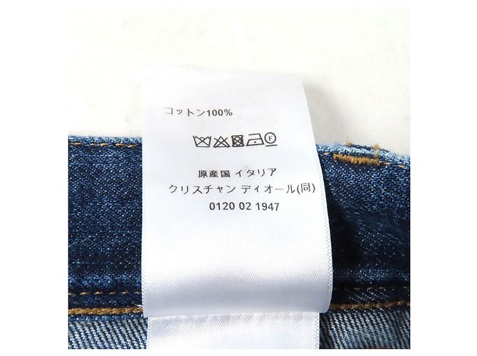 Falda Mini de Denim de Algodón Christian Dior 422J21A3830 Azul - vista 9
