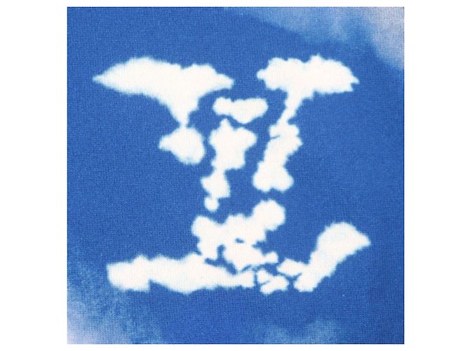 Camiseta de algodón con estampado de nubes Louis Vuitton Azul - vista 5