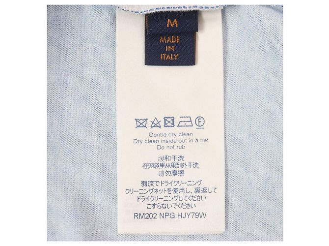 Camiseta de algodón con estampado de nubes Louis Vuitton Azul - vista 7