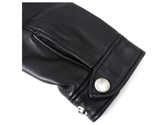 Giacca Racer Uptown in pelle di pecora Coach Nero - vista 6