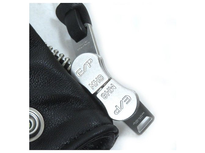 Giacca Racer Uptown in pelle di pecora Coach Nero - vista 8