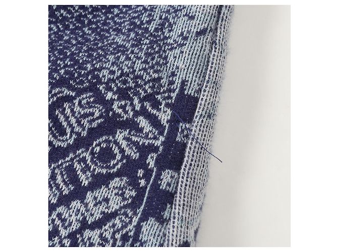 Pantalones de algodón Monogram Louis Vuitton Azul - vista 10