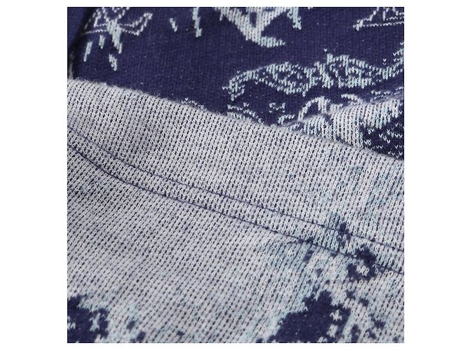 Pantalones de algodón Monogram Louis Vuitton Azul - vista 9