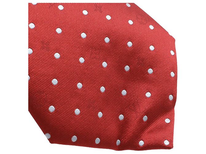 Louis Vuitton Silk Tie Red Dark red - view 3