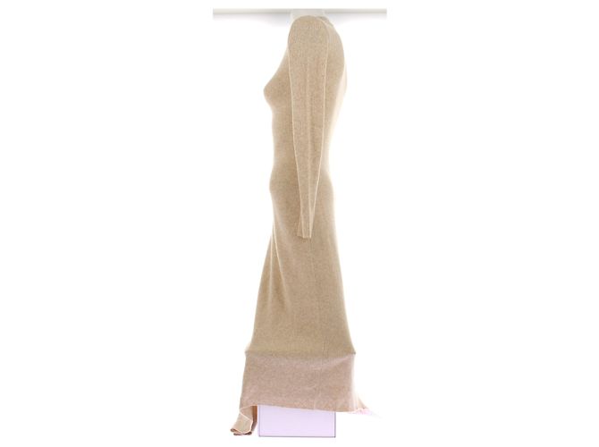 Autre Marque L'ACADEMIE Langes Kleid Beige - Ansicht 4