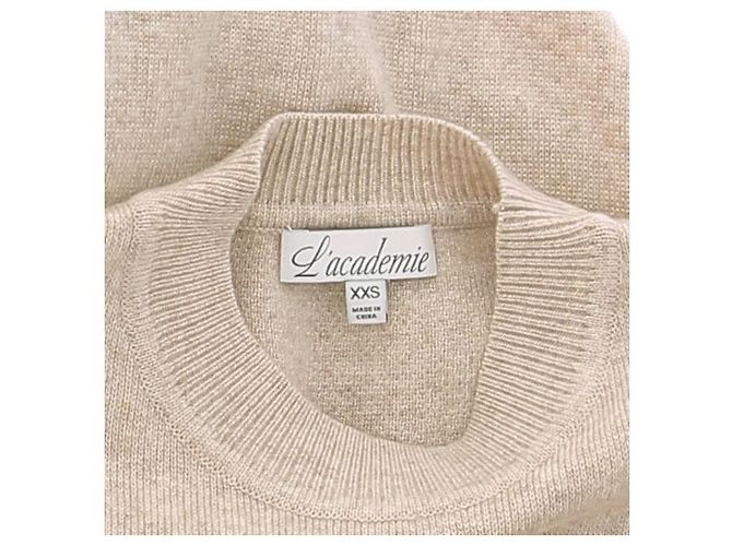 Autre Marque L'ACADEMIE Langes Kleid Beige - Ansicht 6