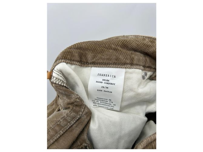 Autre Marque JEANERICA Brown Corduroy Pants - view 4