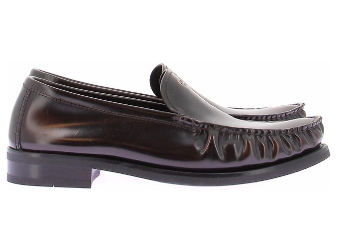 Prada Mocassini in pelle marrone - vista 3
