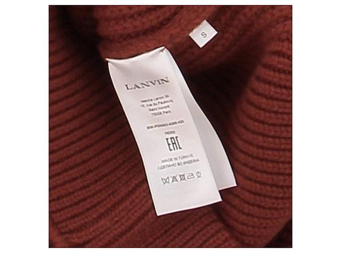 Lanvin Suéter vermelho de lã com ombro abotoado - vista 2