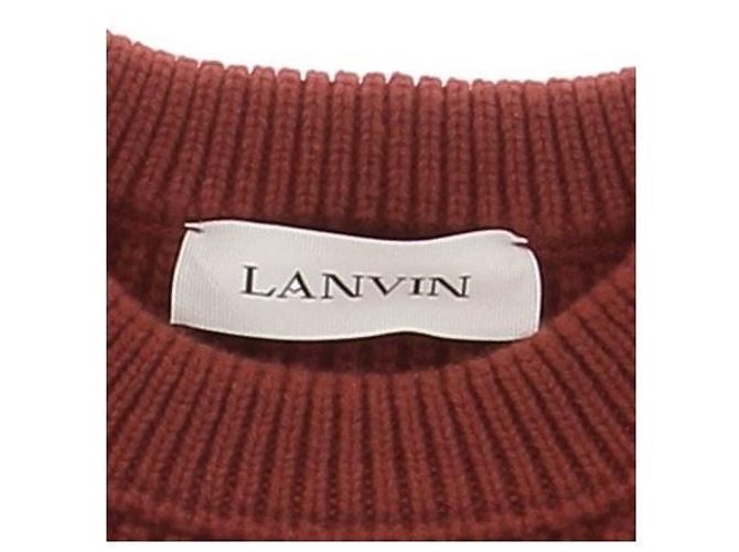 Lanvin Suéter vermelho de lã com ombro abotoado - vista 3
