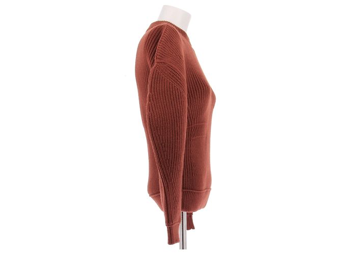 Lanvin Suéter vermelho de lã com ombro abotoado - vista 4