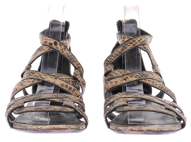 Pierre Hardy Sandales imprimés python en cuir - view 4