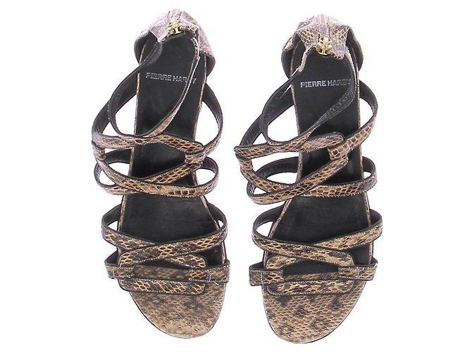 Pierre Hardy Sandales imprimés python en cuir - view 6
