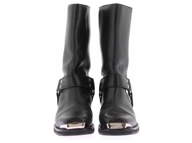 The Kooples Bottes noires à sangles en cuir - view 4
